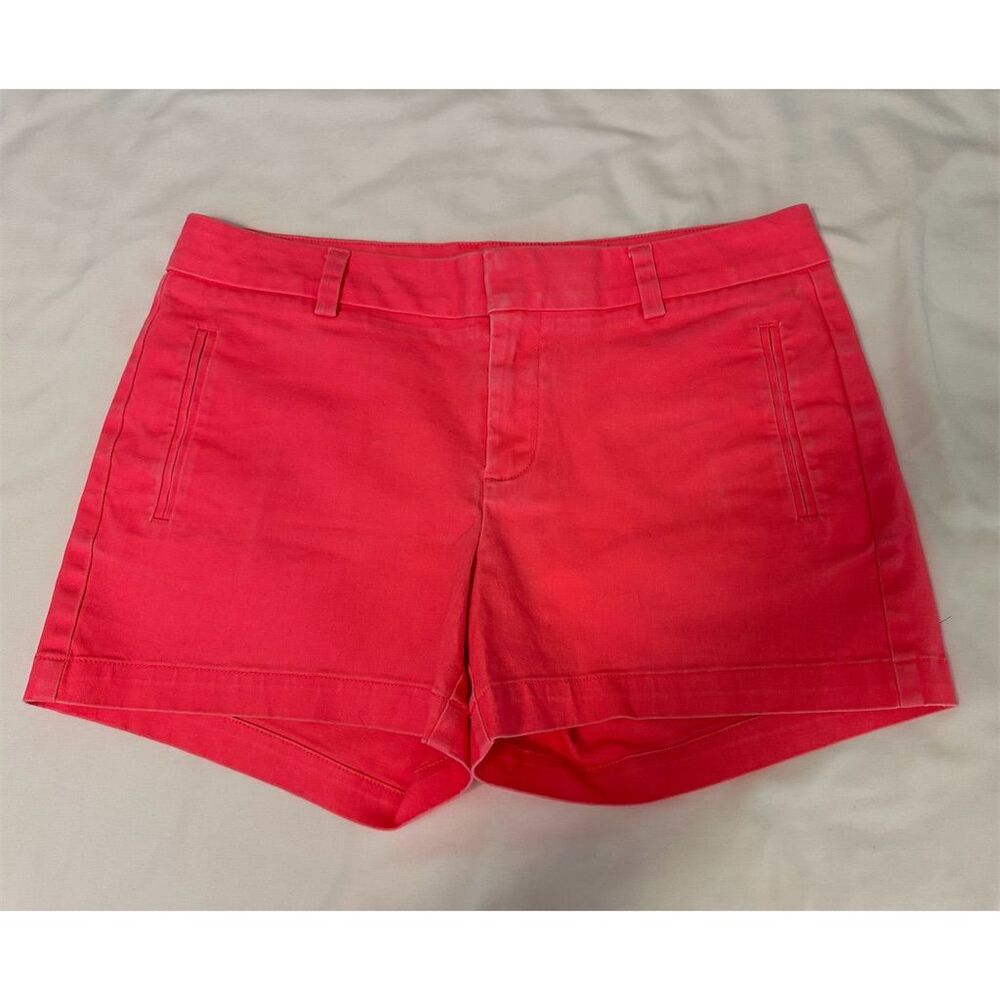 a.n.a Women's Pink Chino Twill Shorts Size 8 Casual Summer